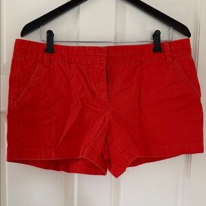 J. Crew Bright Red Women's Chino Shorts